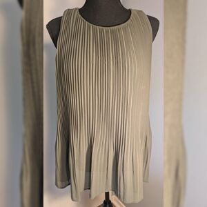 a new day Pleated Tank Top - Olive